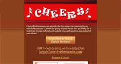 Desktop Screenshot of cheersperformances.com