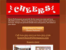 Tablet Screenshot of cheersperformances.com